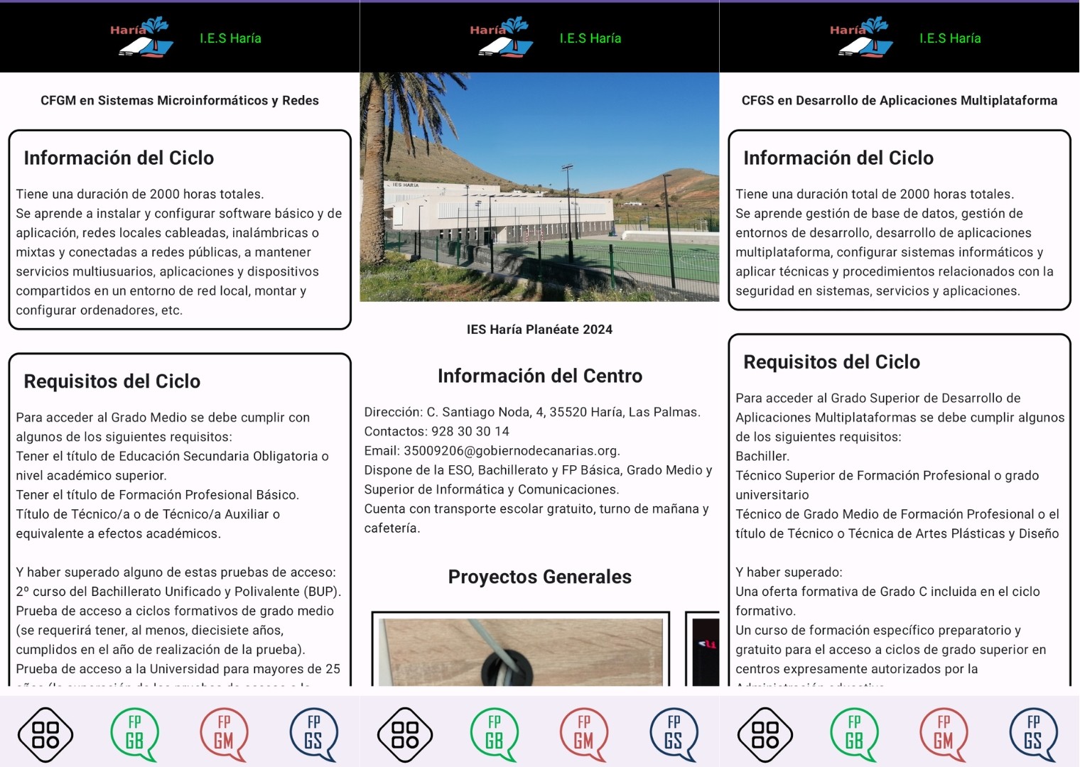 App de móvil Planeate (IES Haría)